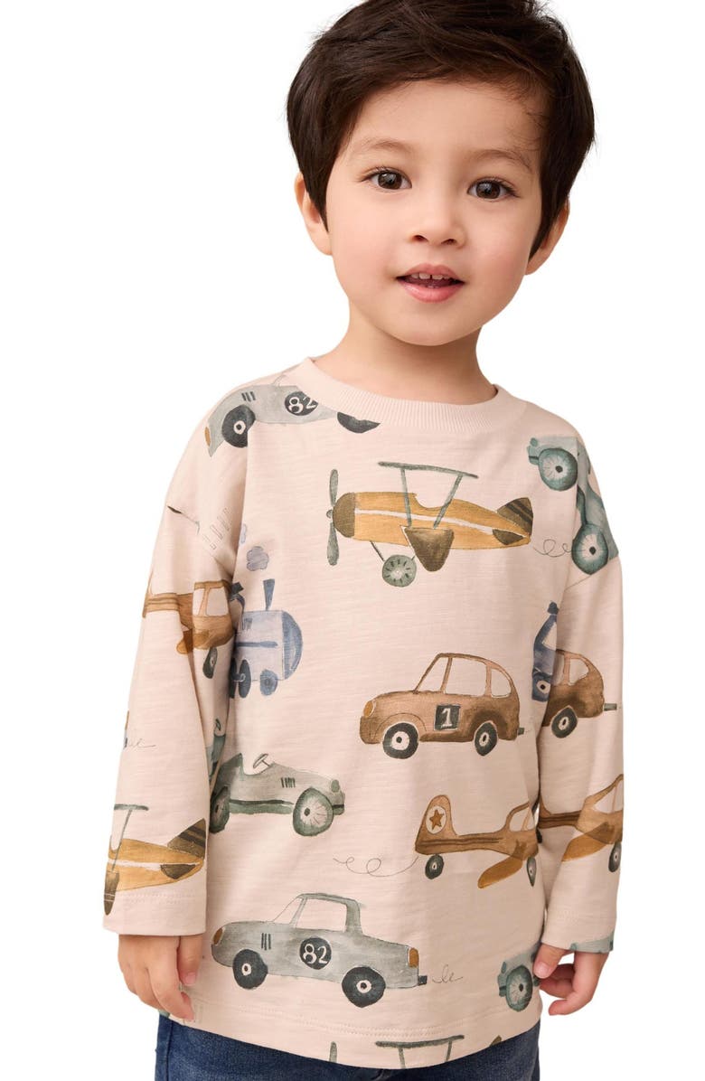 NEXT Kids' Transport Long Sleeve T-Shirt, Alternate, color, White