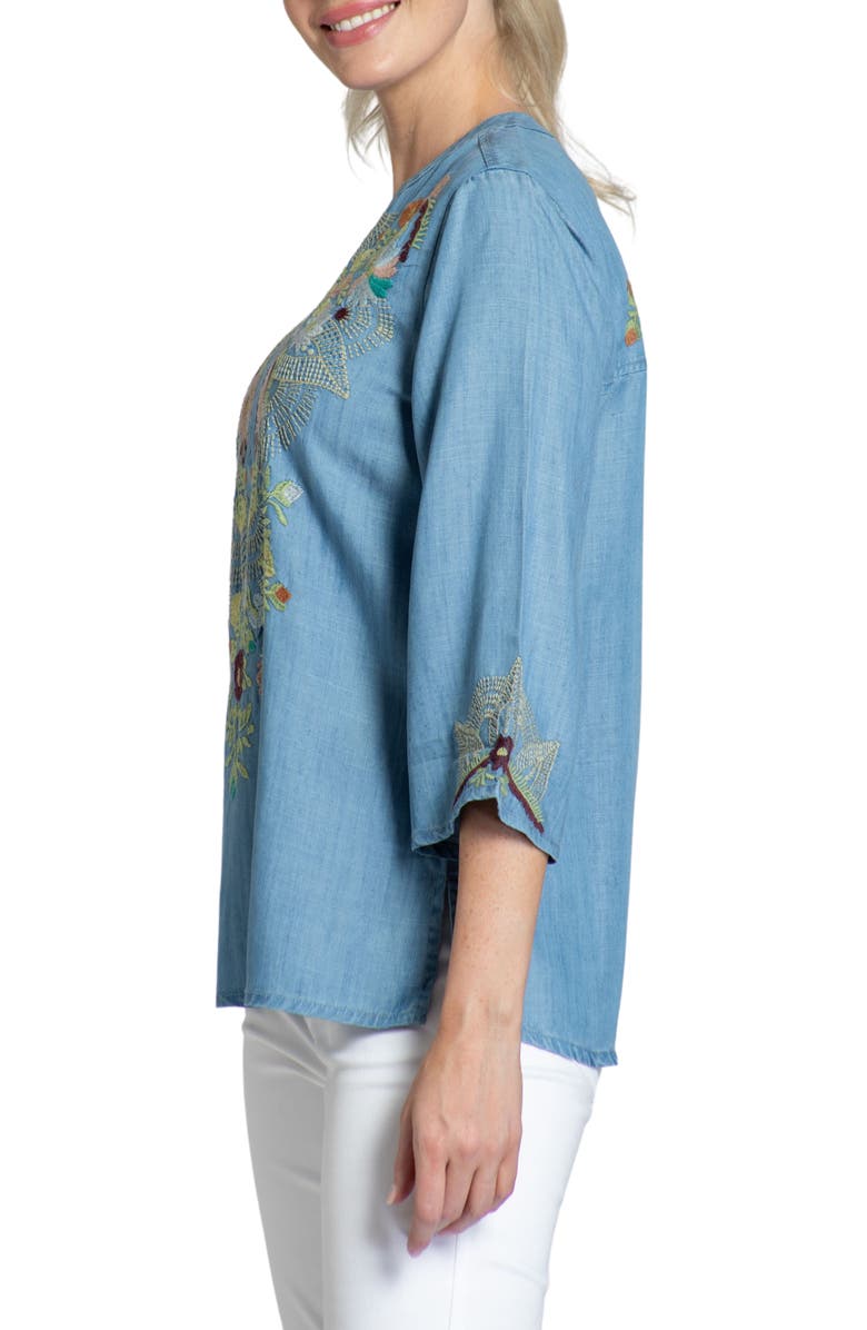 APNY Floral Embroidery Tunic, Alternate, color, 