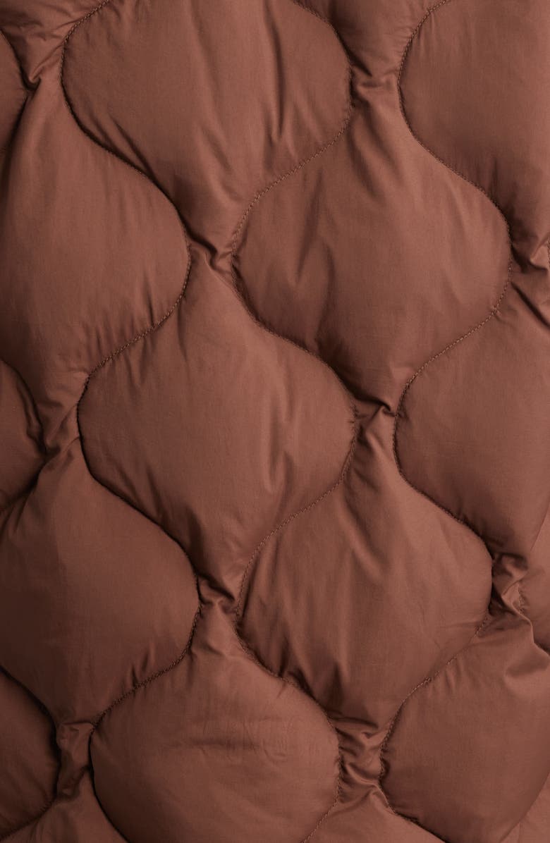 rag & bone Tatiana Down & Feather Fill Quilted Jacket, Alternate, color, Brown