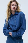 H&M Denim pullover shirt