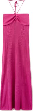 MANGO TEEN Halter Neck Knit Dress