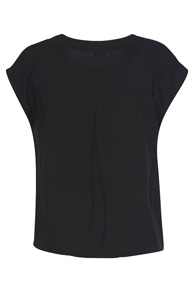 Women's Button Detail Blouse, Alternate, color, Black