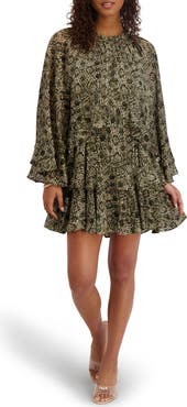 Kensie Bell Sleeve Tiered Minidress