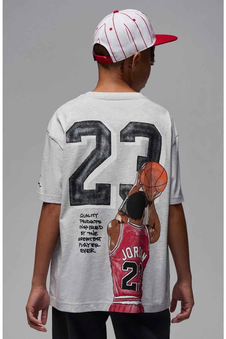 Kids' Jordan Sketch Graphic T-Shirt, Alternate, color, C87GREY HE