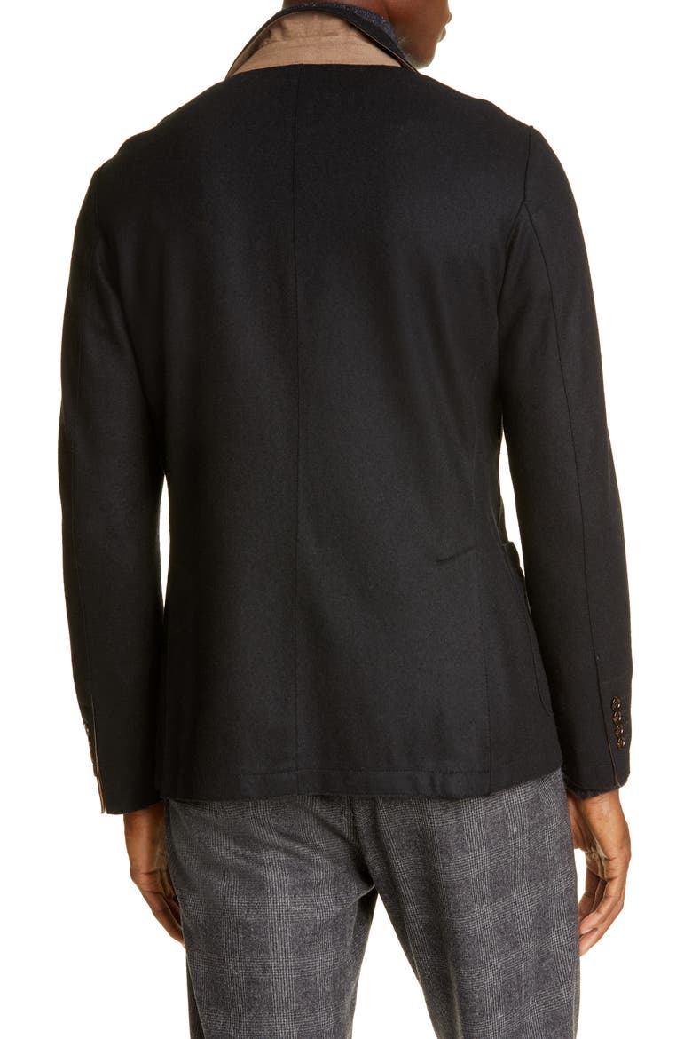 Slim Fit Wool Blend Sport Coat, Alternate, color, BLACK