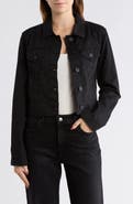 PAIGE Chara Crop Denim Shirt Jacket