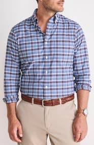 vineyard vines Faraway Performance Cotton Blend Button-Down Shirt