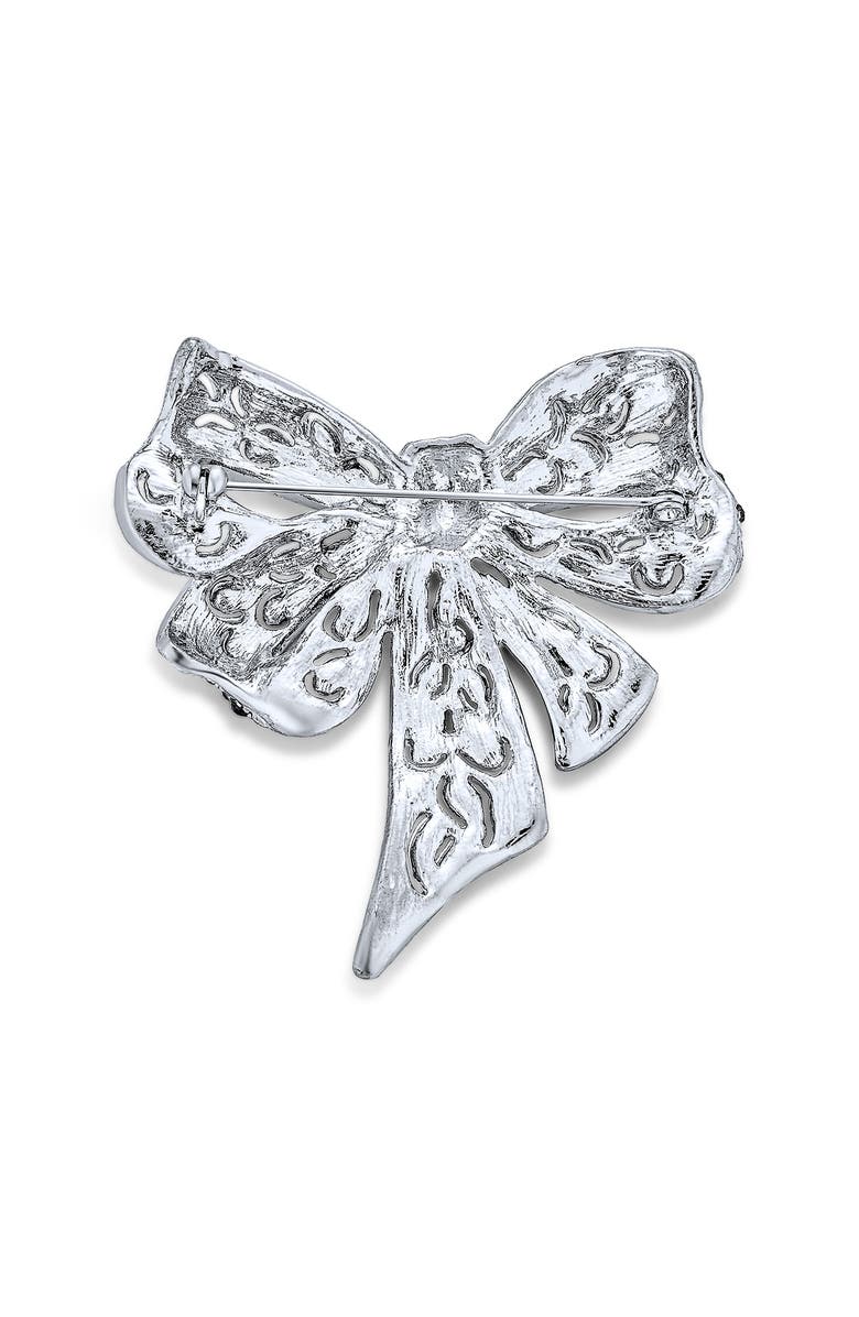 BLING JEWELRY Sterling Silver CZ Statement Pin, Alternate, color,