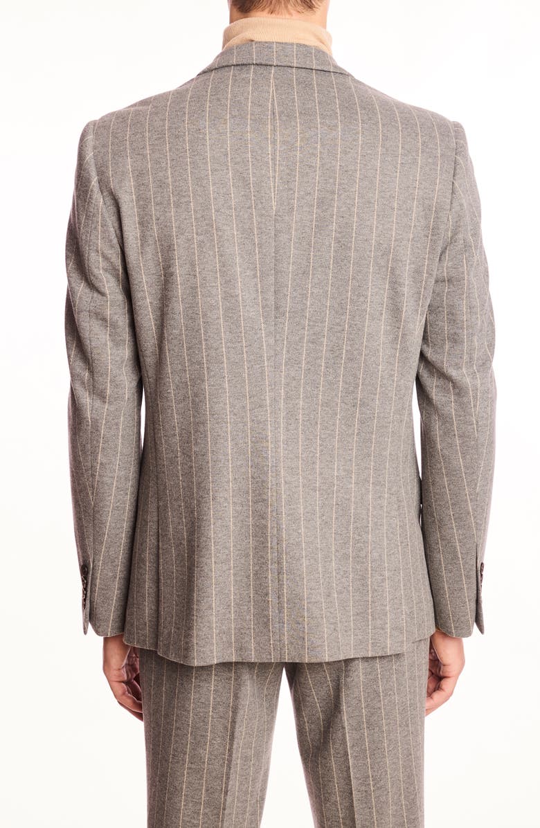 PAISLEY & GRAY Dover Slim Fit Gray Pinstripe Blazer, Alternate, color, Light Grey Tan Pinstripe