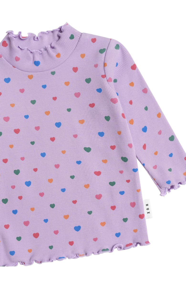 Huxbaby I Heart Cake Rib Skivvy, Alternate, color, Purple Rose