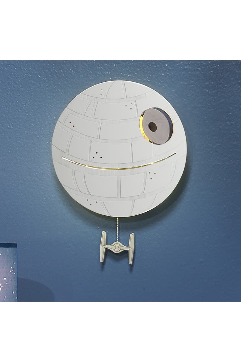 Star Wars Signature LED Light-Up Death Star Wall Decor/Art, Alternate, color, Gray