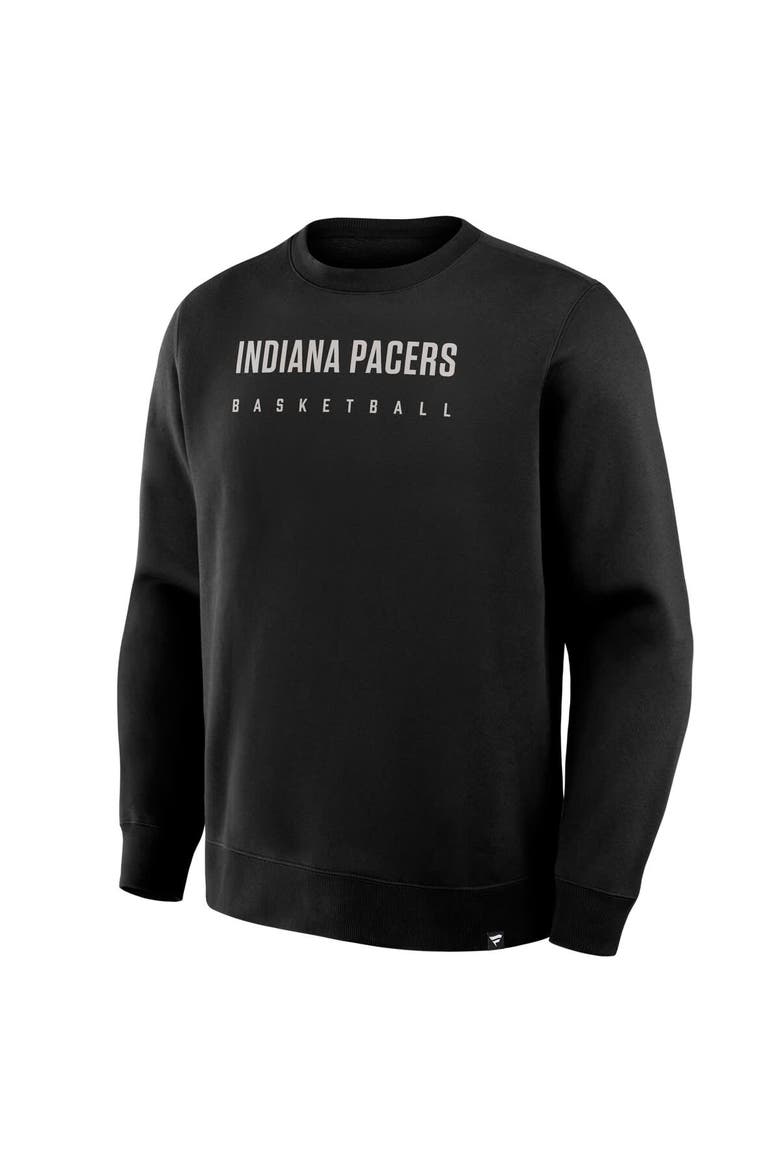 Men's Fanatics Black Indiana Pacers Crossover Collection Defensive Rotation Drill Premium Pullover Sweatshirt, Alternate, color, Black