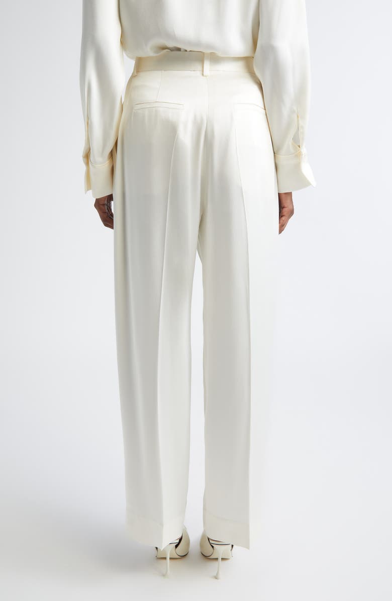 Victoria Beckham Wide Leg Trousers, Alternate, color, Ivory