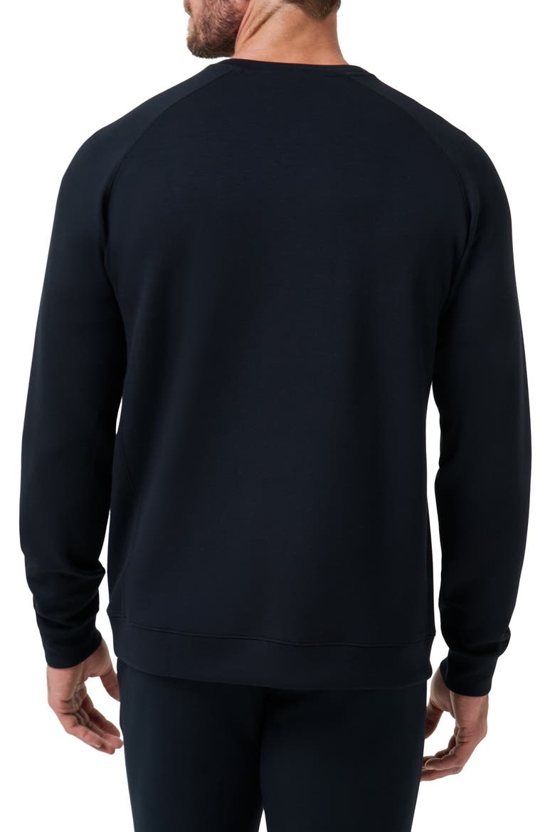 Fibercloud Crewneck Sweatshirt, Alternate, color, BLACK