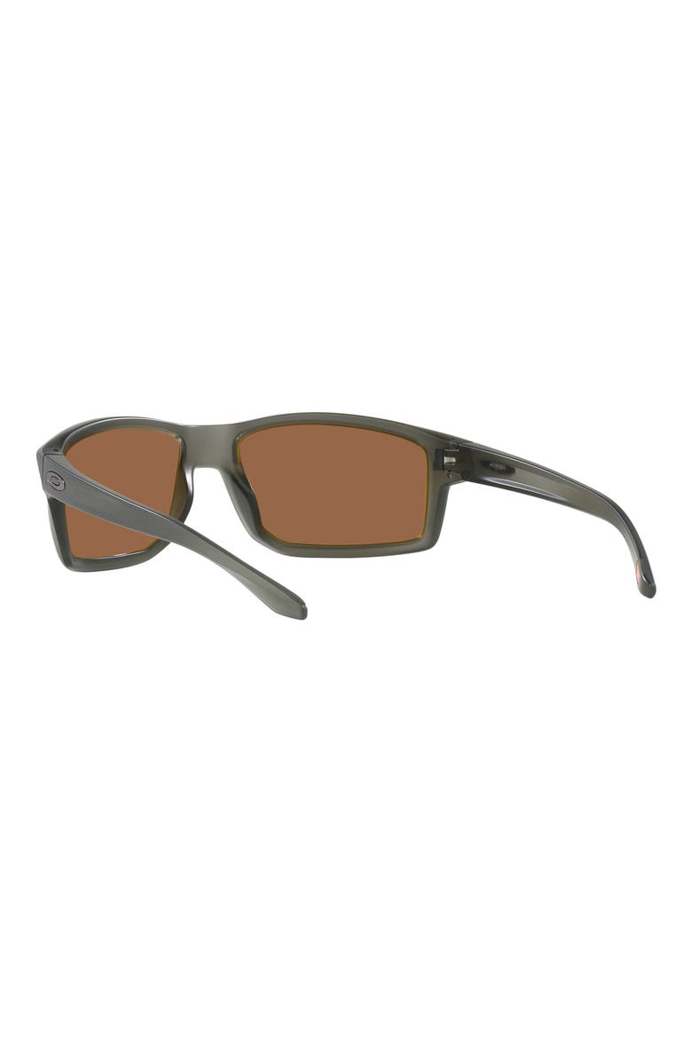 Gibston 61mm Polarized Wrap Sunglasses, Alternate, color, SMOKE