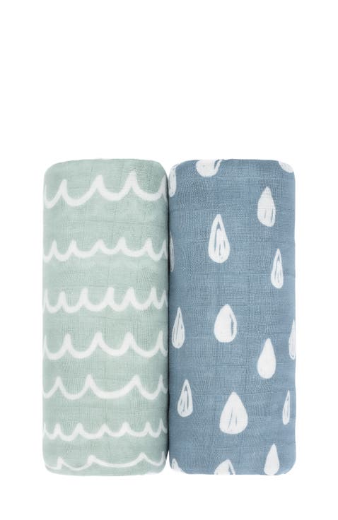 Muslin Swaddle Blanket, 2 Pack