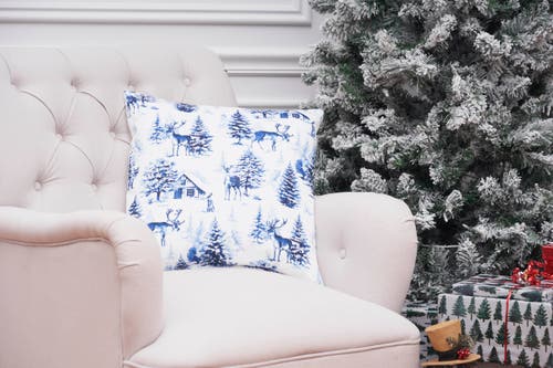 C & F Home C&f Home Frasier Forest Pillow, 18" X 18" In Blue