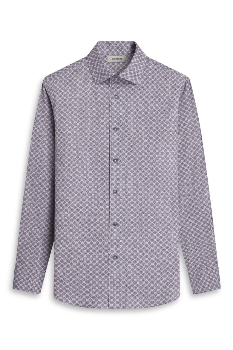 Alvin Shaped Fit Long Sleeve Shirt, Alternate, color, SLATE