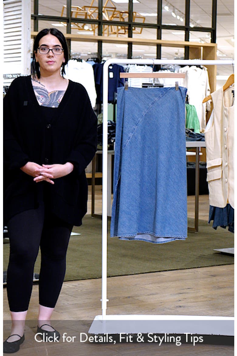 Lisbon Denim Midi Skirt video