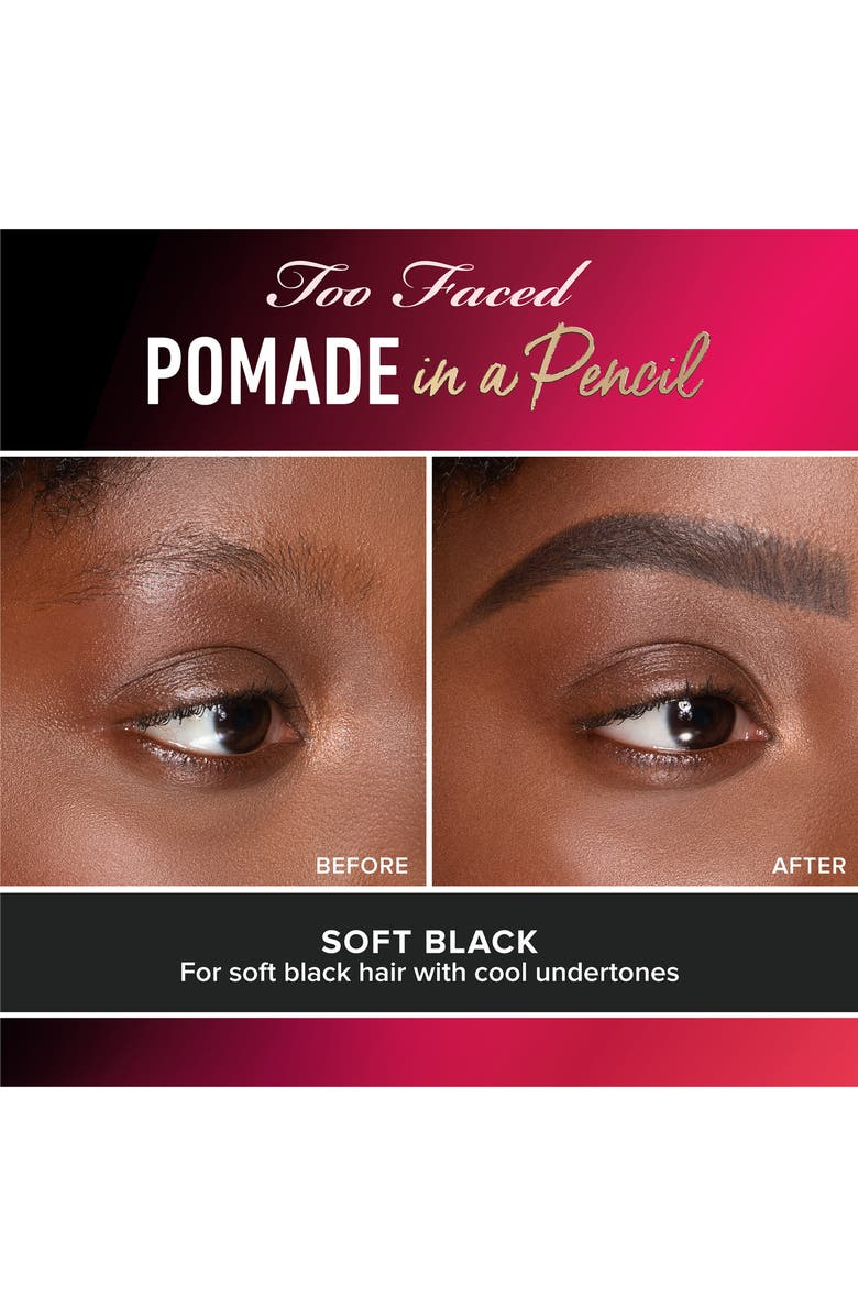 Too Faced Pomade in a Pencil Brow Shaper & Filler, Alternate, color,