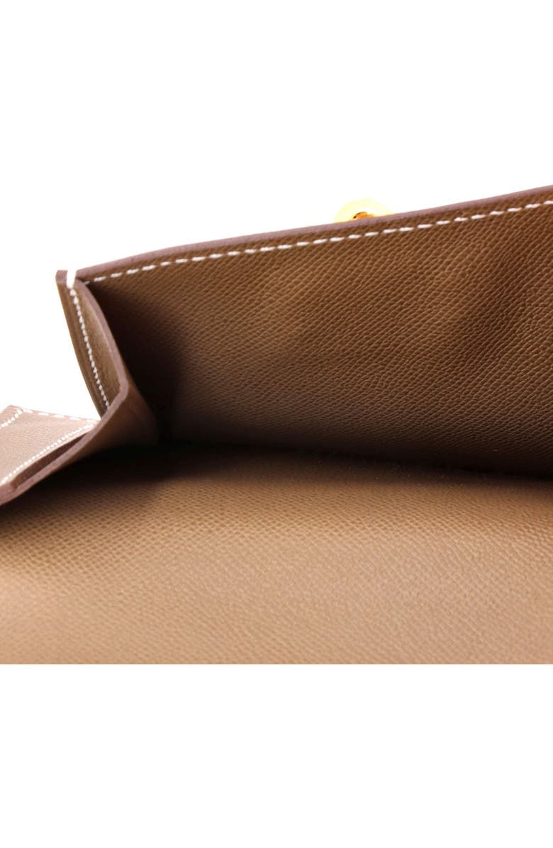 Pre-Owned Hermes Kelly Pocket Compact Wallet Epsom, Alternate, color, Etoupe