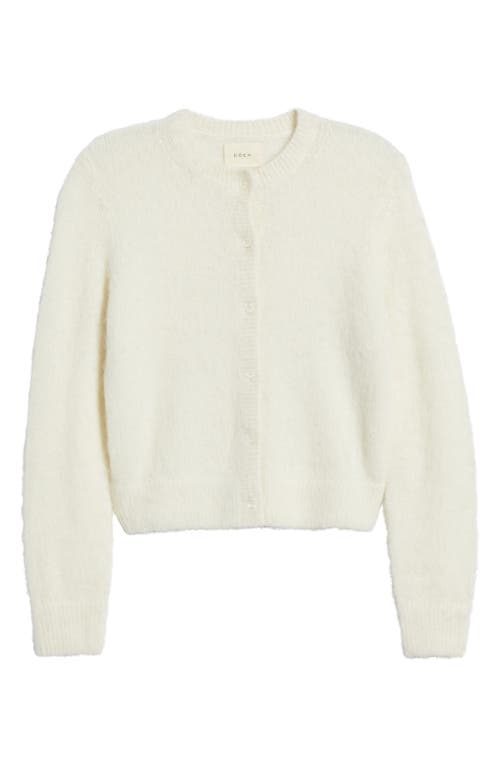 Shop Doen Dôen Lilliette Alpaca & Wool Blend Cardigan In Sea Salt
