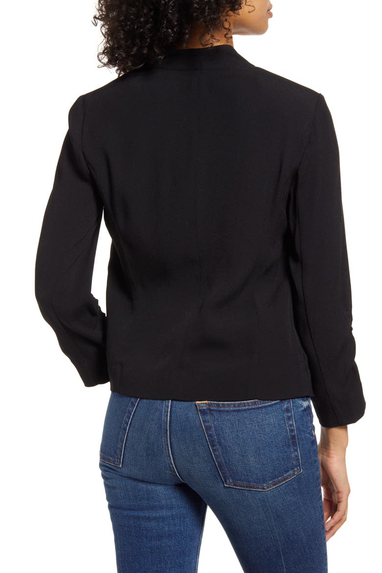 Open Front Blazer, Alternate, color, BLACK