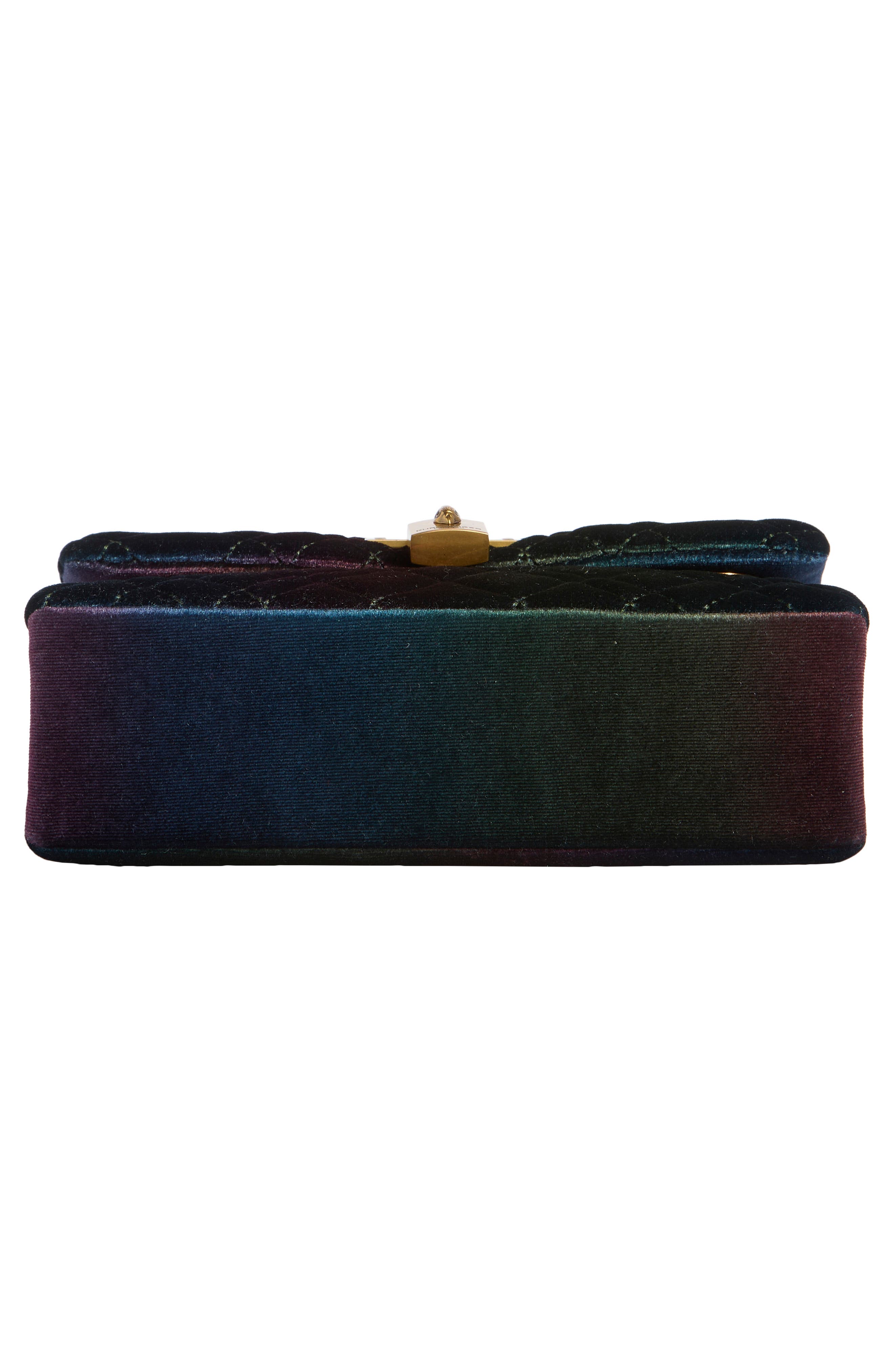 Kurt Geiger London Velvet Mini Brixton Crossbody Bag, Alternate, color, Turquoise Multi