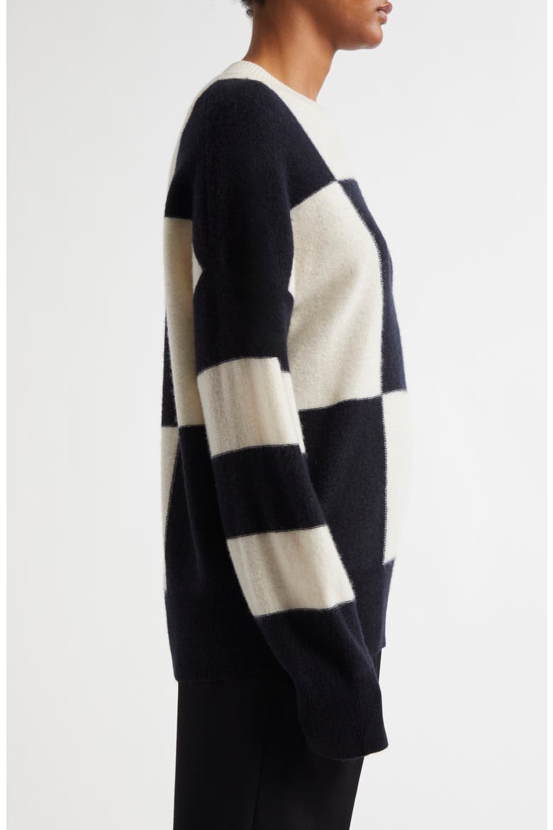 Becki Wool Blend Sweater, Alternate, color, BLACK/ WHITE