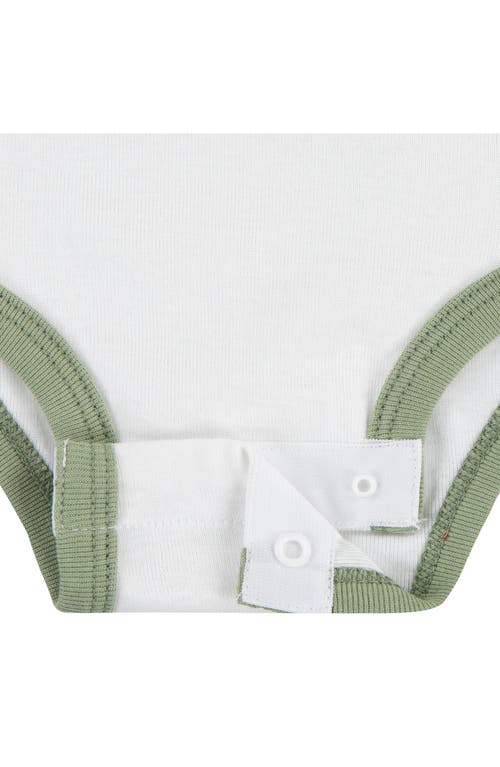 Nike Just Do It Bodysuit, Bib & Beanie Set In Sail