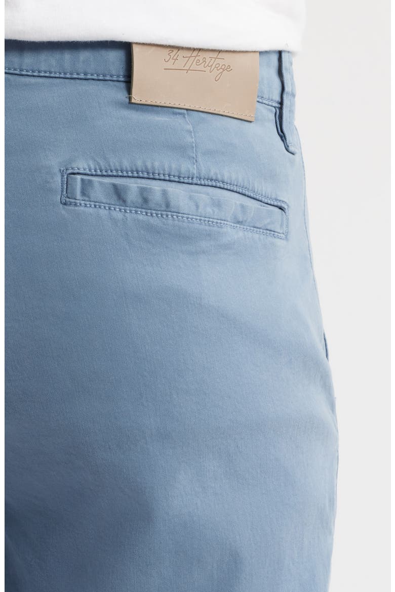 Arizona Slim Fit Flat Front Chino Shorts, Alternate, color, BLUE ASHES TWILL