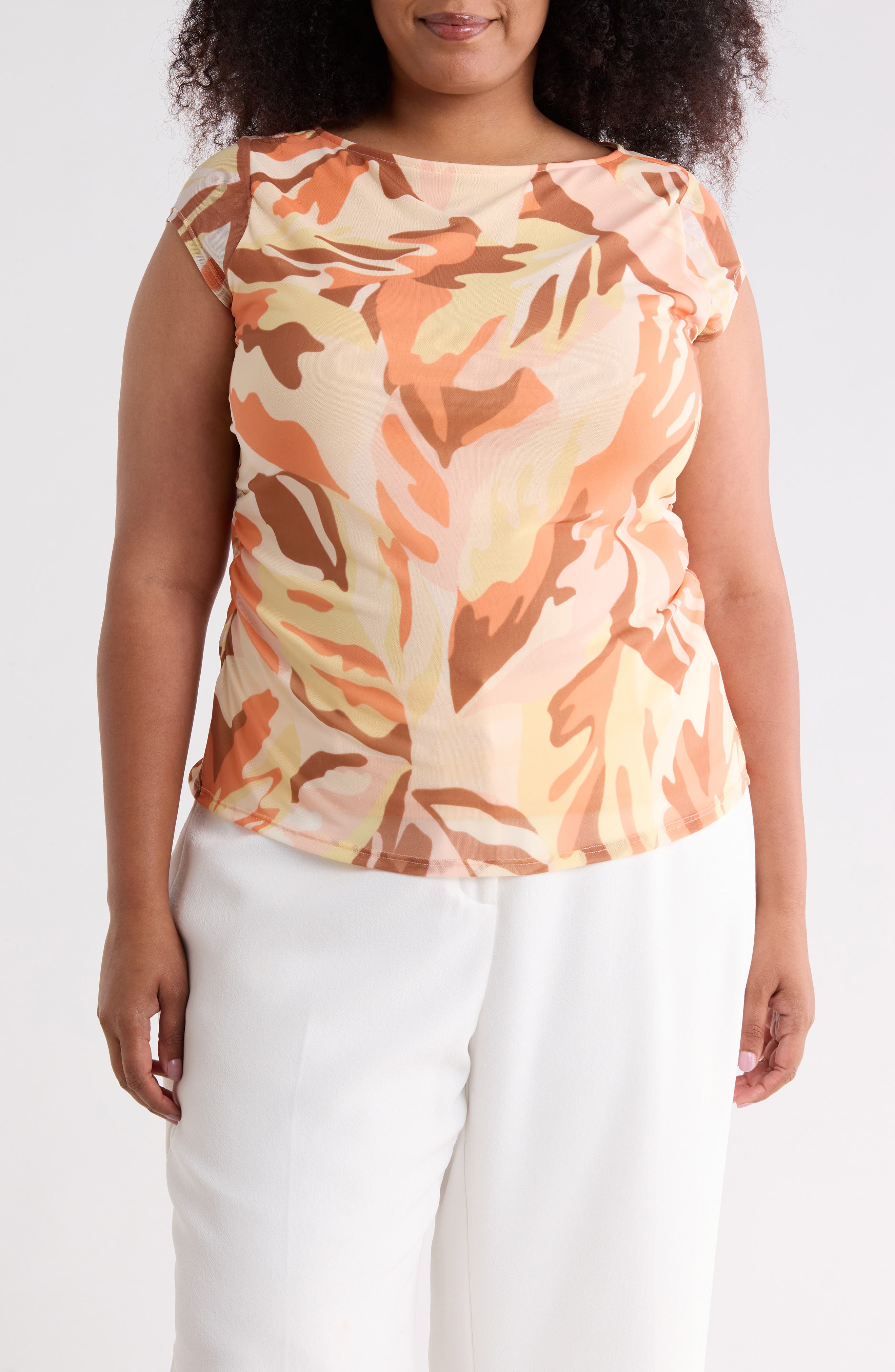 Sanctuary Meet You There Cap Sleeve Mesh Top