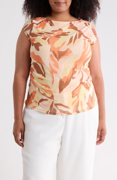 Meet You There Cap Sleeve Mesh Top