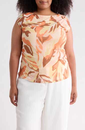Meet You There Cap Sleeve Mesh Top