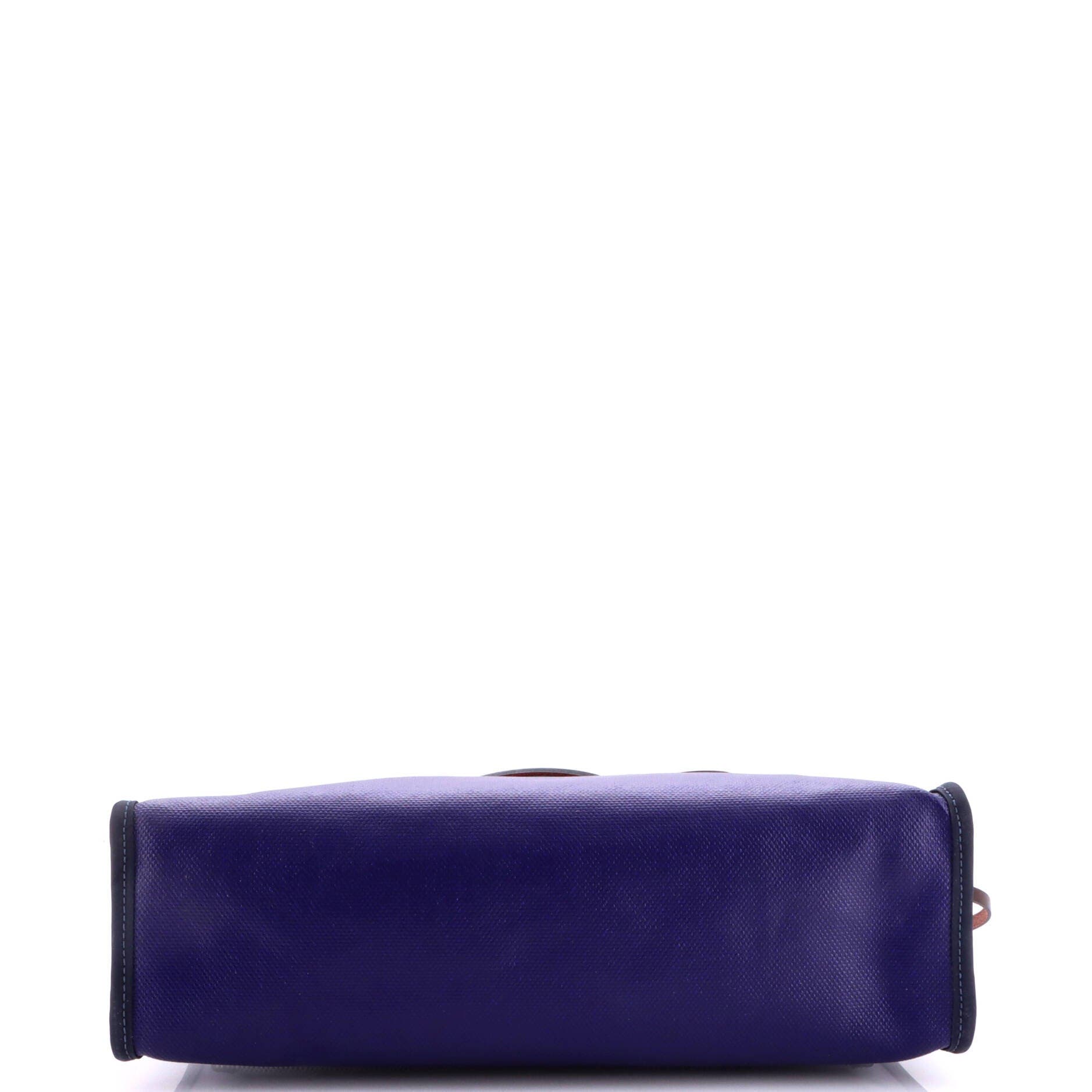Herbag Zip Berline Vache Canvas and Leather 31, Alternate, color, Blue