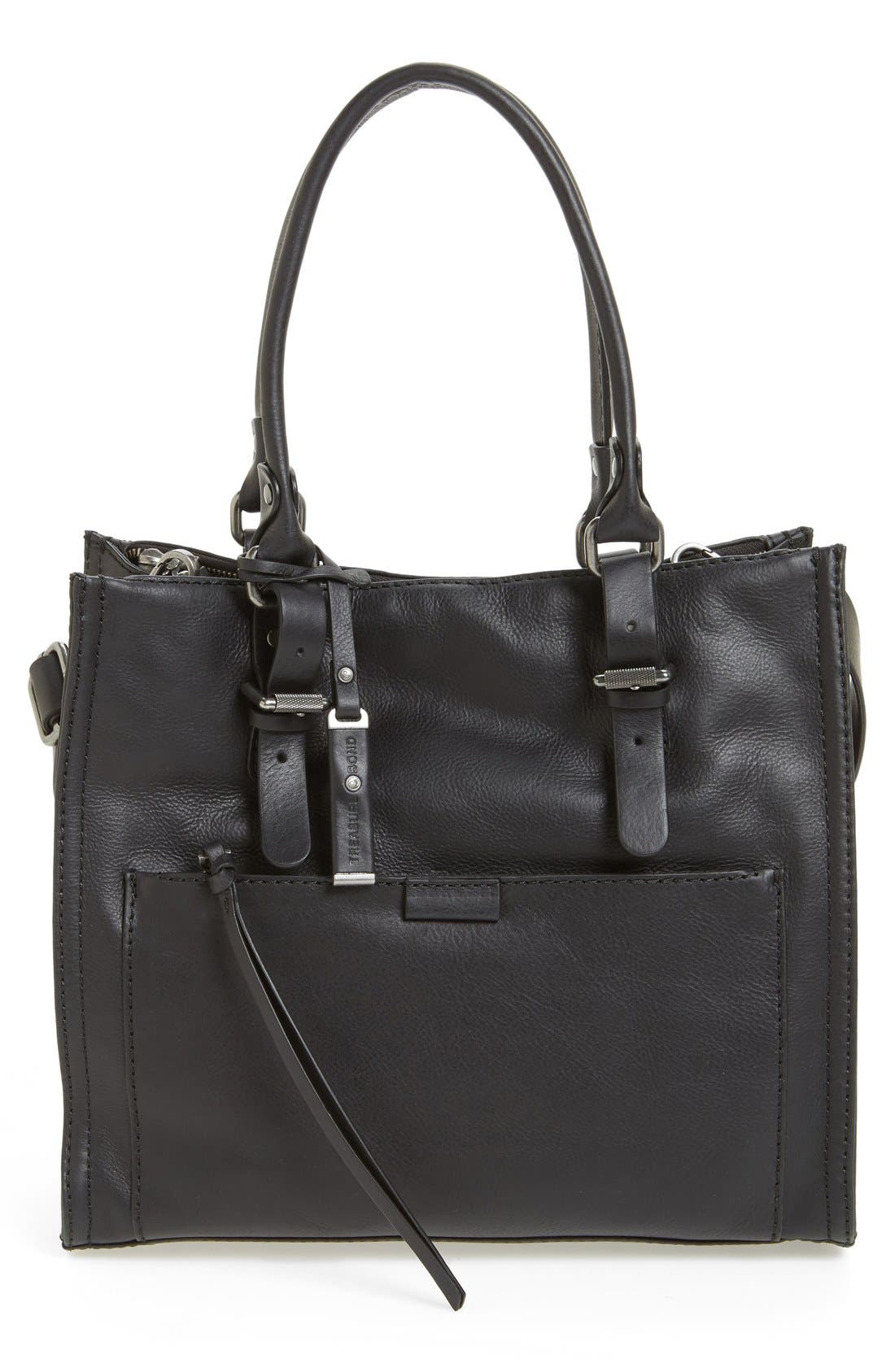 Treasure & Bond Treasure&Bond Utility Leather Satchel, Main, color, 
