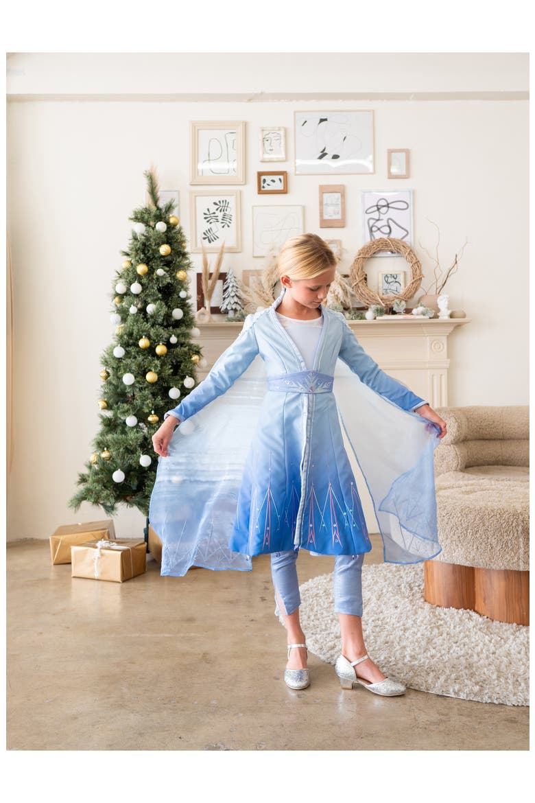 x Disney Kids' Frozen II Premium Edition Elsa Costume, Alternate, color, BLUE