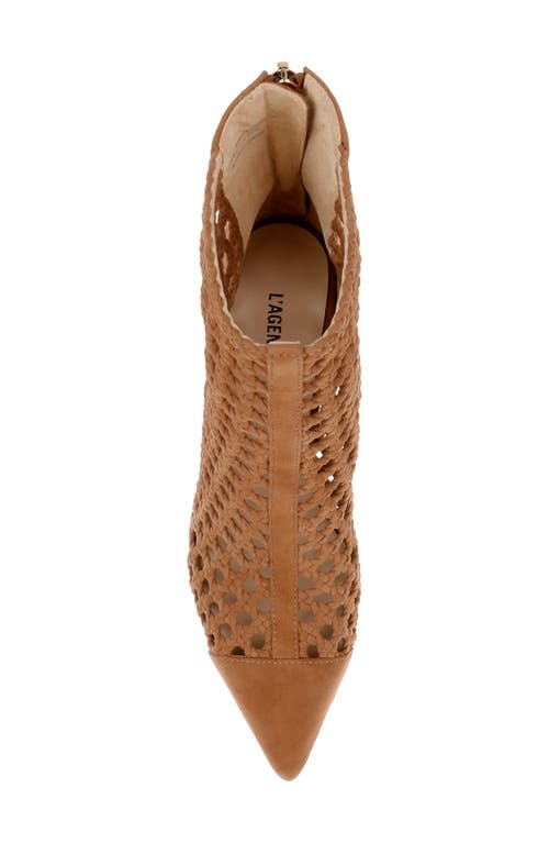 L Agence L'agence Josefine Open Weave Bootie In Sand