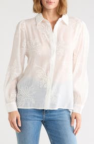 Forgotten Grace Embroidered Long Sleeve Button Shirt