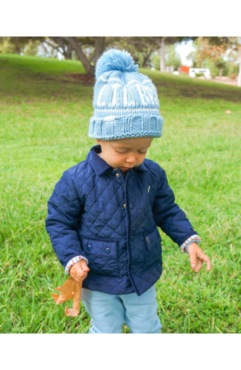 Bits & Bows Lil Bro Bobble Hat, Alternate, color, Blue