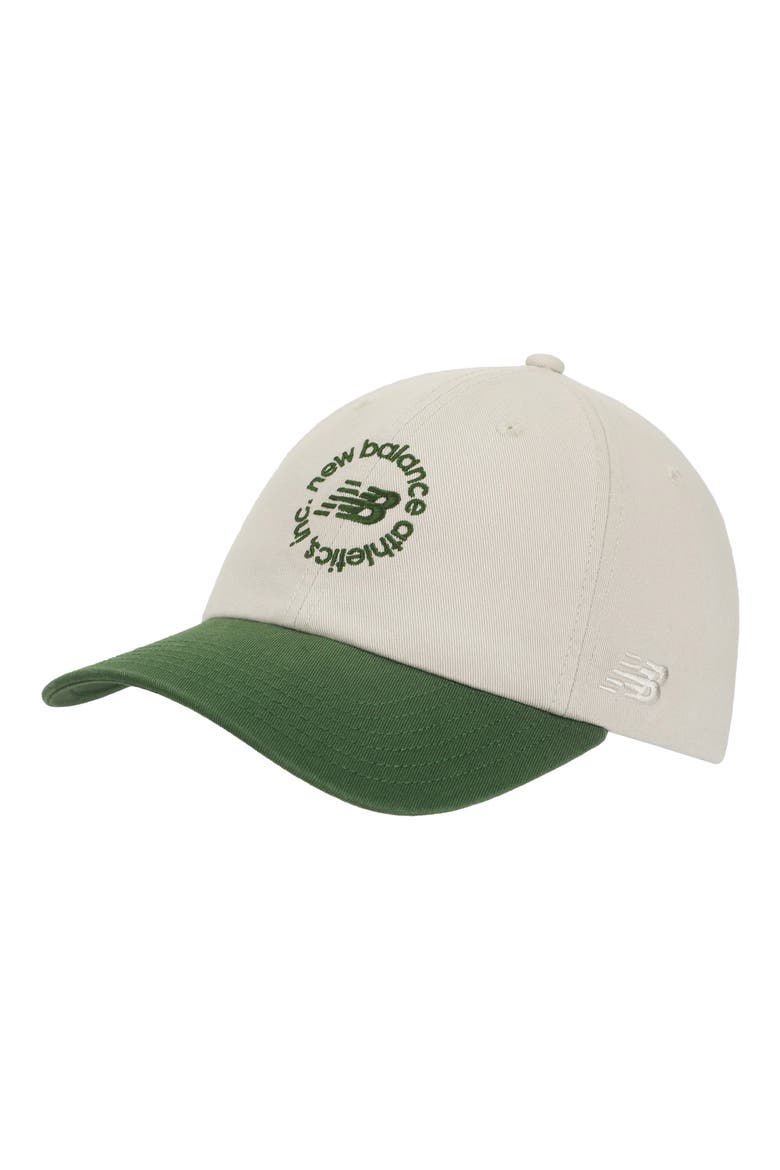 6-Panel Circle Graphic Adjustable Baseball Cap, Main, color, TIMBERWOLF/ GREEN