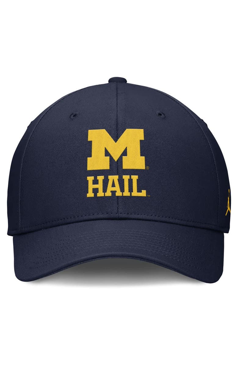 Jordan Brand Men's Jordan Brand Navy Michigan Wolverines Performance Club Adjustable Hat, Alternate, color, Navy