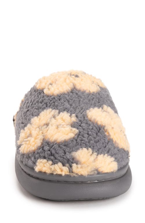Muk Luks Joss Faux Shearling Lined Slipper In Gray