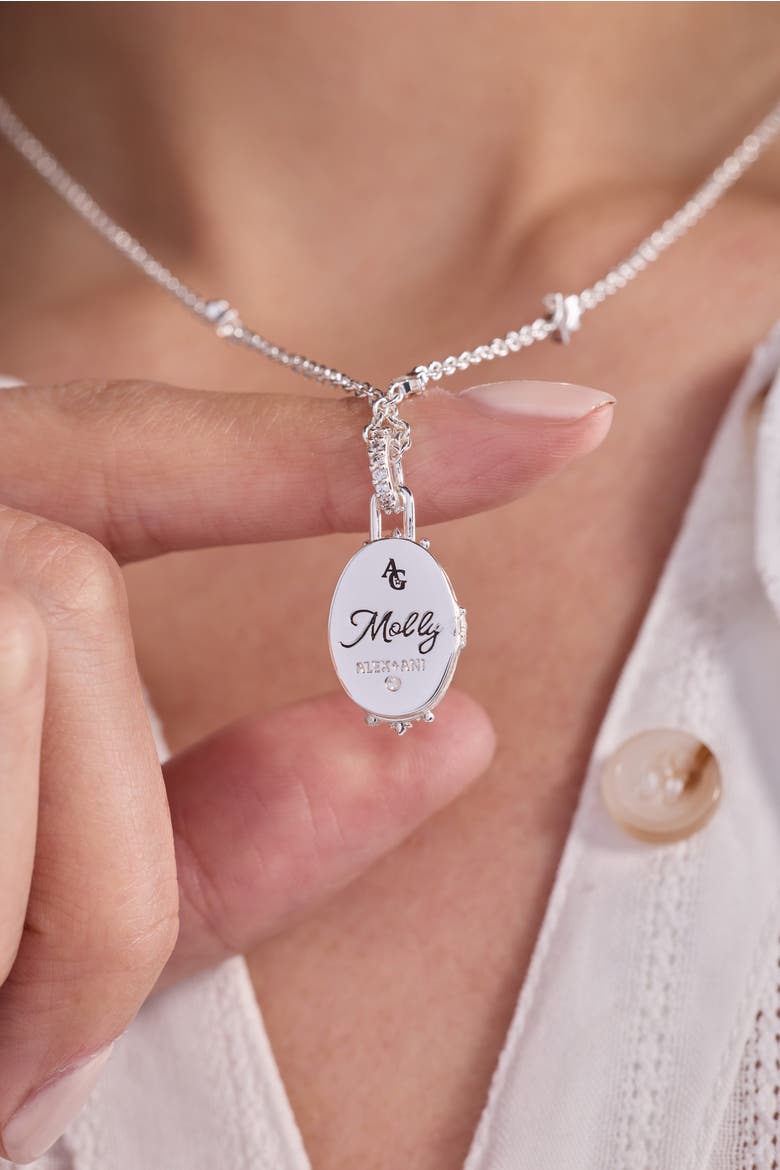 American Girl® Molly 'Lovable' Locket Necklace, Alternate, color, Silver