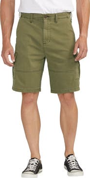 Silver Jeans Co. Stretch Cotton Twill Cargo Shorts