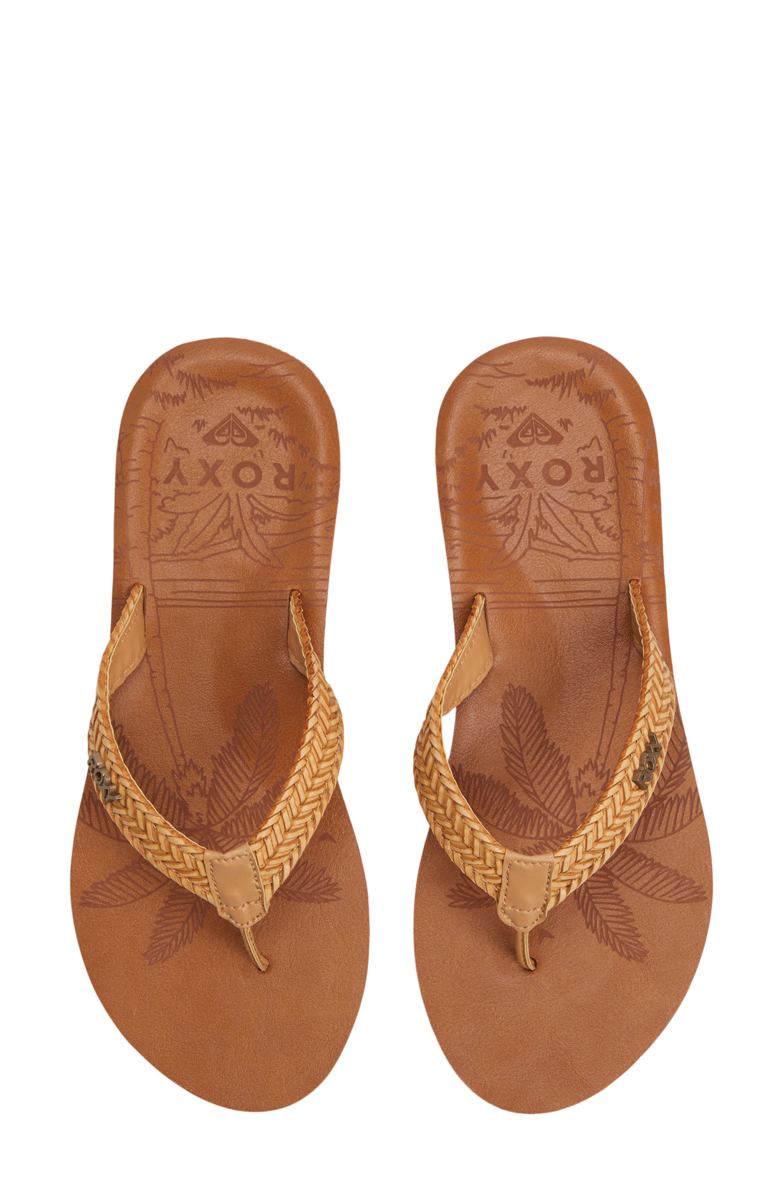 Roxy Lili III Flip Flop, Alternate, color, Tan
