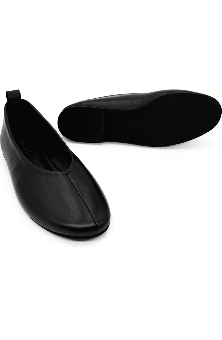 Amie Rafa Erika Leather Ballet Flats, Alternate, color, Black