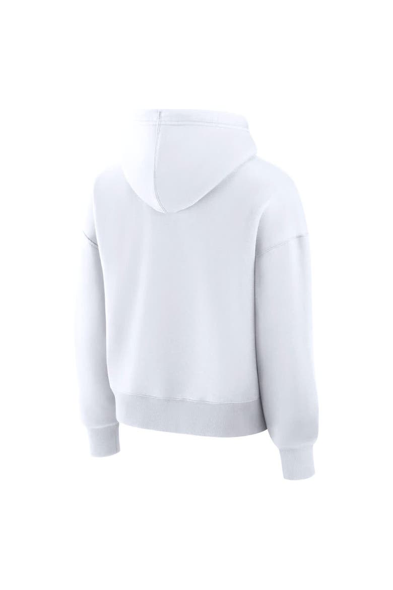 Women's Fanatics  White Utah Mammoth Primary Logo Legacy Fleece Pullover Hoodie, Alternate, color, White