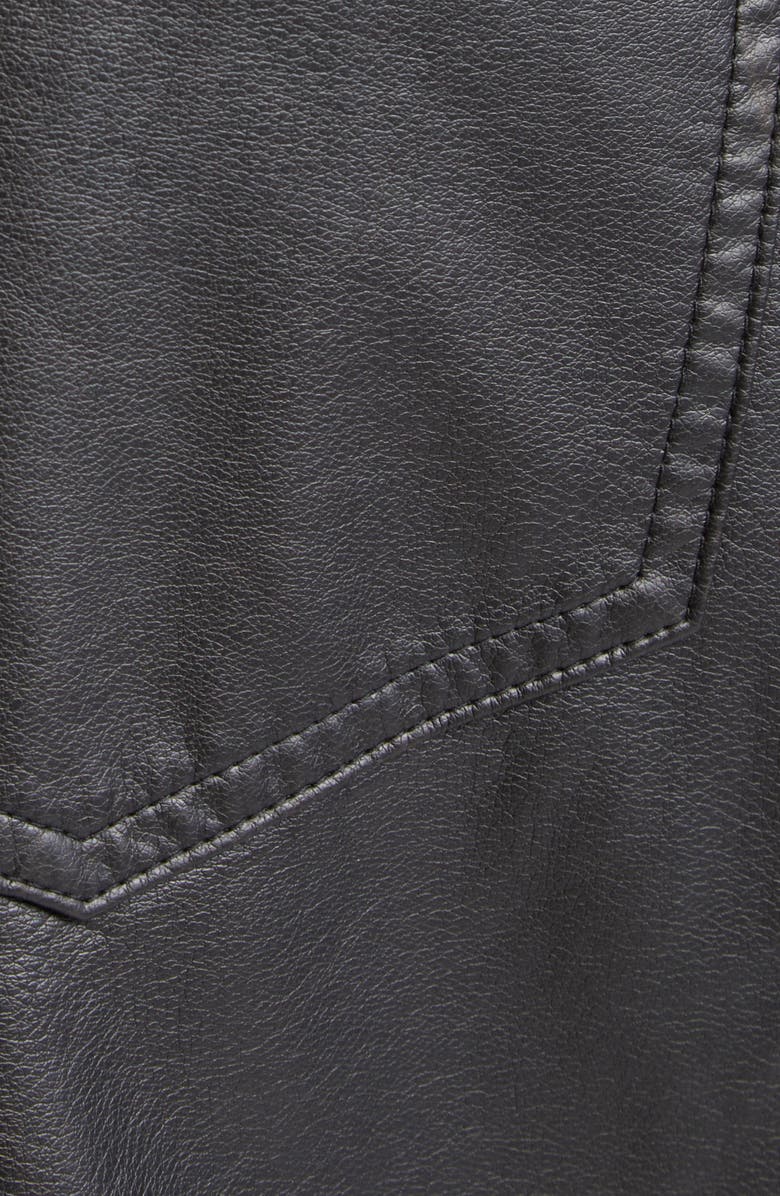 Isabel Marant Étoile Nereane Faux Leather Drawstring Pants, Alternate, color, Black