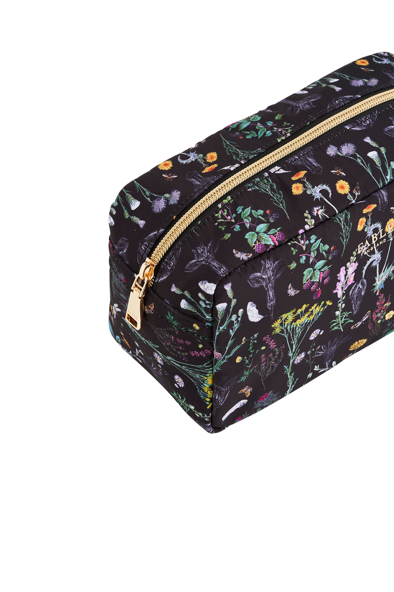 Wilderness Black Cosmetic Bag, Alternate, color, Black